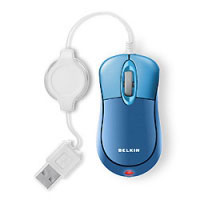 Belkin Retractable Travel Mouse (F5L016NEUSB-BLU)